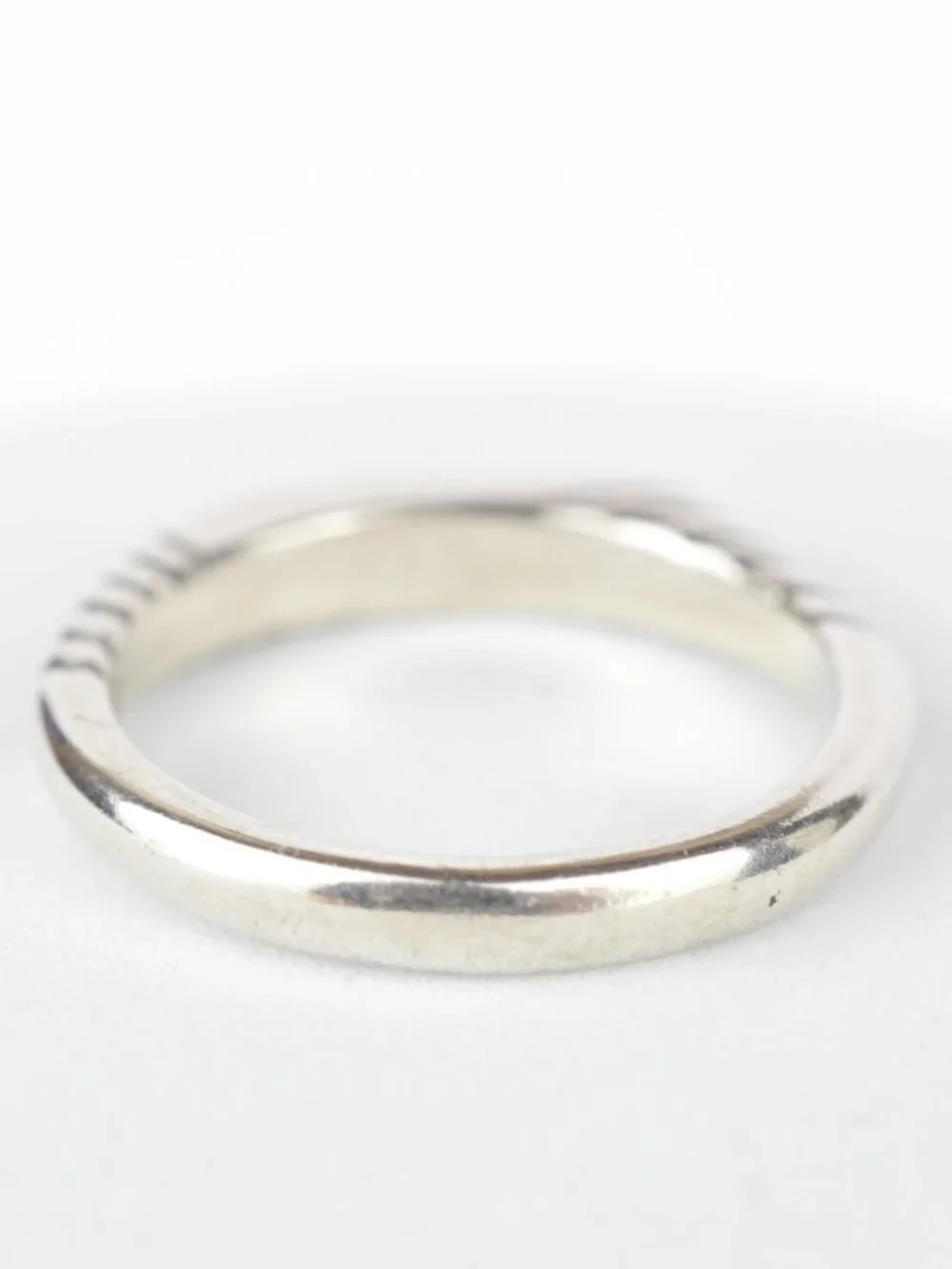 Carolyn Pollack Relios Sterling Silver Turquoise Inlay Stacker Band Ring Size 6
